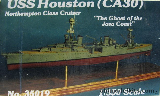 Blue Water Navy USS Houston CA30 (Northampton Class Heavy Cruiser) - February 1942  Battle of the Java Sea (CA26 / Chester CA27 / Louisville CA28 / Chicago CA29 / Augusta CA31), 35019 plastic model kit